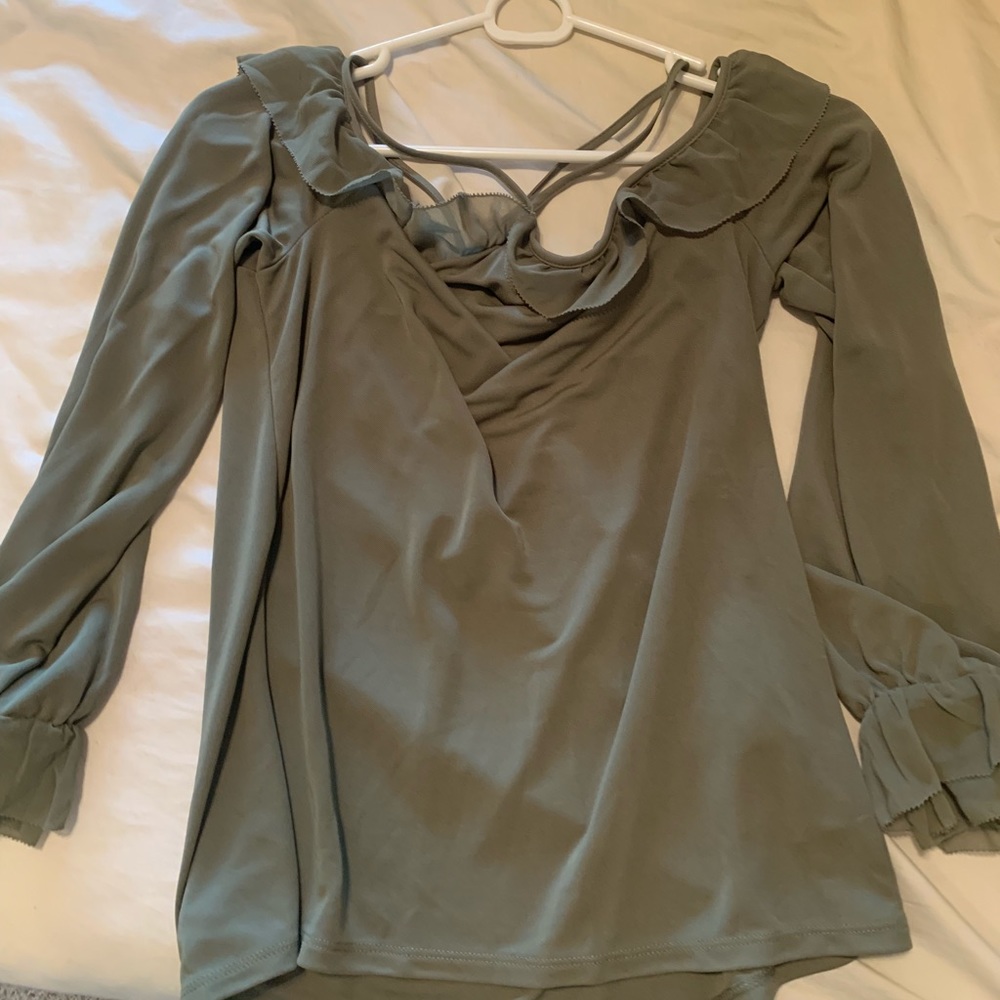 White House black market cold shoulder top